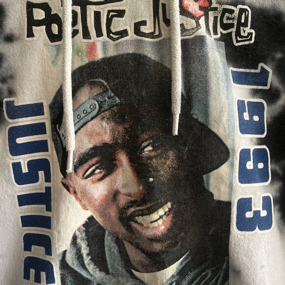 Vintage Chemistry Tupac 1993 Tupac Hoodie "Poetic Justice" Men's Large‎ Tie-dye - Picture 2 of 7